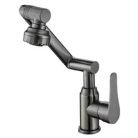 ELORIA Torneira Monocomando para Banheiro, Bico Rotatório com Múltiplos Fluxos, Acabamento em Aço Inox Fosco