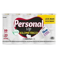 Papel Higiênico Duplo 20 Rolos de 50m